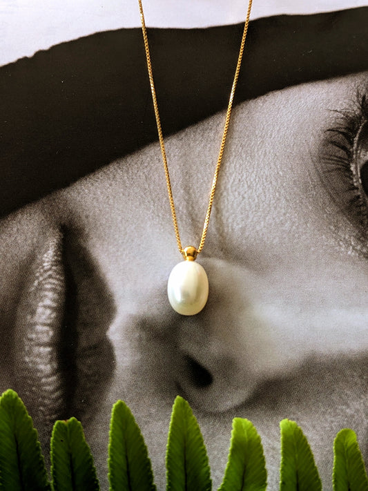 "The One"  Fresh Water Natural Pearl Necklace