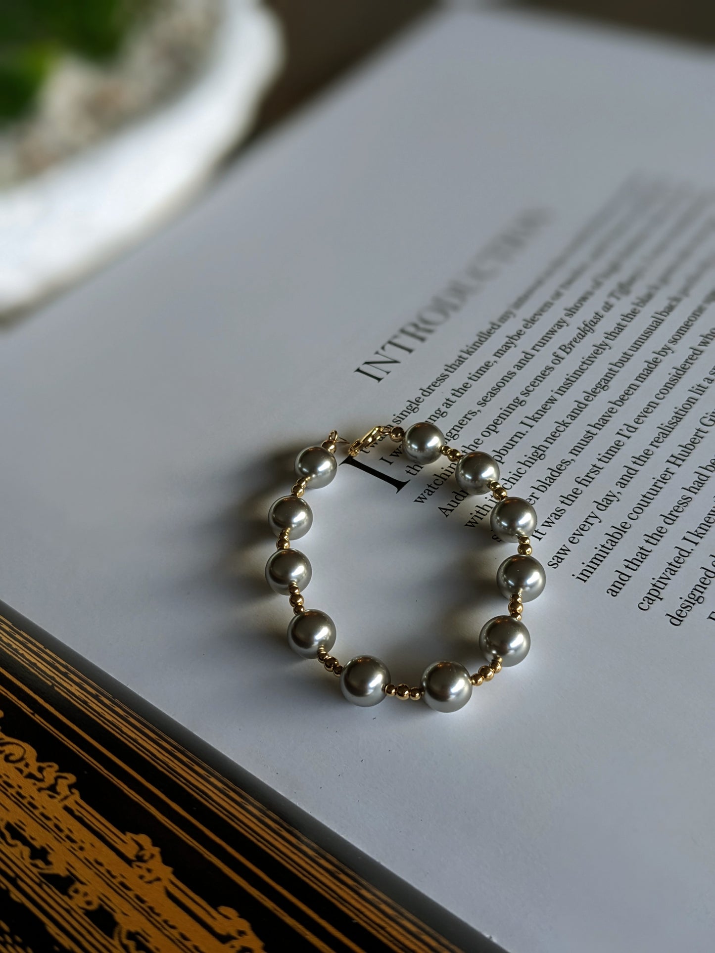 Grey Pearl Bracelet