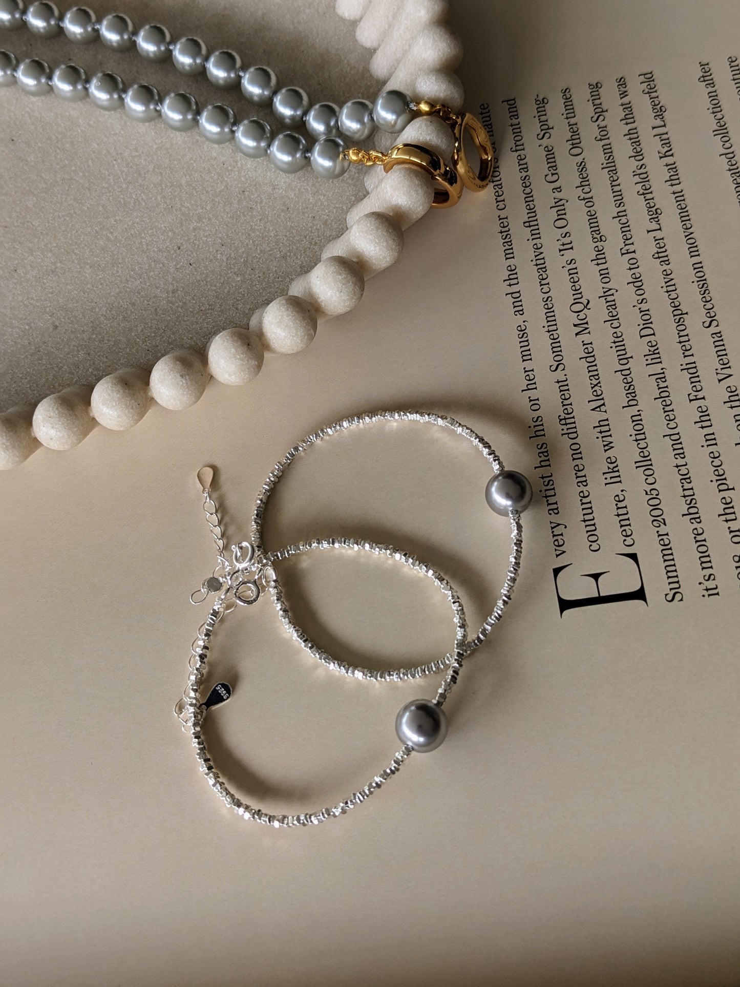 s925 Swarovski Pearl Bracelet