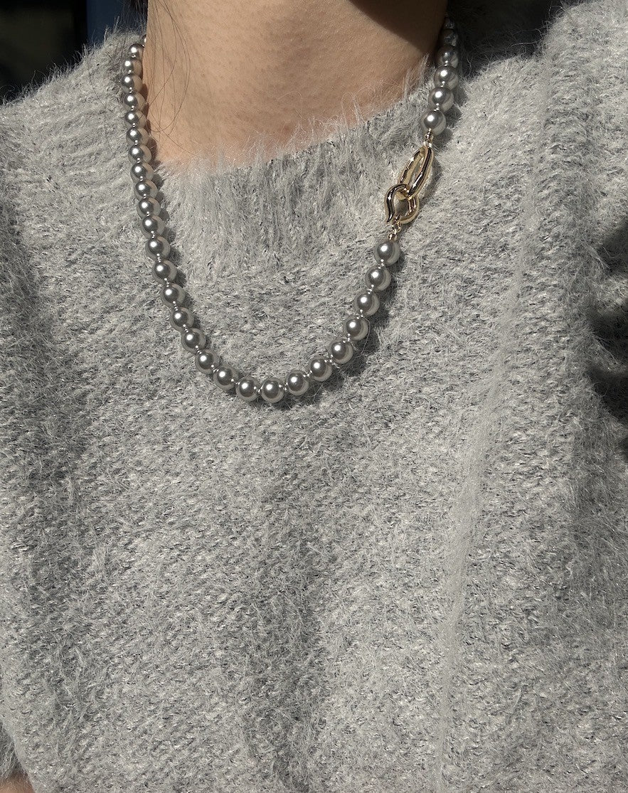 Grey Pearl Necklace